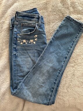Abercrombie and fitch Floral-Accent Slim Jeans size 25